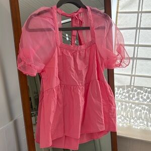 NWOT Tuckernuck Pomander Place Pink Tinsley Top